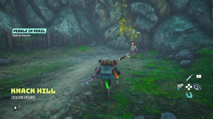 Na początku zadania musicie dotrzeć do Pebble - Biomutant: Żwirek Babrek - solucja, opis przejścia - Biomutant - poradnik do gry
