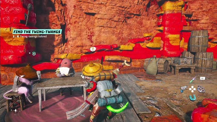 Jak zacząć: Porozmawiać z mężczyzną grającym w karty - Posterunek Rokoblok (Rokoblok Outpost) - Biomutant: Zgryzak Żółwiak - solucja, opis przejścia - Biomutant - poradnik do gry