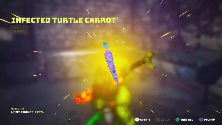 W niewielkim pomieszczeniu znajdziecie zainfekowaną marchewkę - Biomutant: Zgryzak Żółwiak - solucja, opis przejścia - Biomutant - poradnik do gry