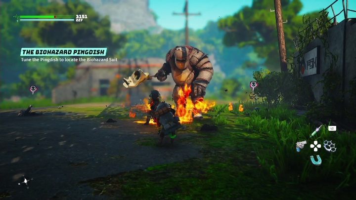 Satelitę do sprawdzenia sygnału znajdziecie w Pingdish 6E - Biomutant: Skafander bezpieczeństwa - solucja, opis przejścia - Biomutant - poradnik do gry