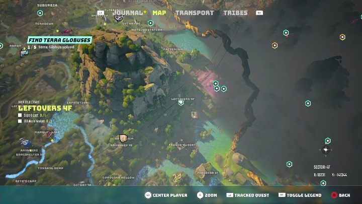 Lokalizacja: Pozostałości 4F (Leftovers 4F) - Biomutant: Znajdź globusy - solucja, opis przejścia - Biomutant - poradnik do gry