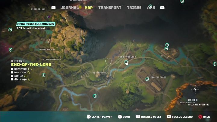 Lokalizacja: Koniec linii (End-of-the-line) - Biomutant: Znajdź globusy - solucja, opis przejścia - Biomutant - poradnik do gry