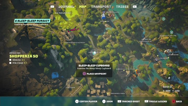 Lokalizacja: Na placu w zniszczonym mieście, Sklepcio 5D (Shopperia 5D) - Biomutant: Więźniowie - solucja, opis przejścia - Biomutant - poradnik do gry