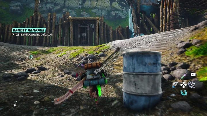 Klatka z więźniem znajduje się przy drewnianych blachach - Biomutant: Więźniowie - solucja, opis przejścia - Biomutant - poradnik do gry