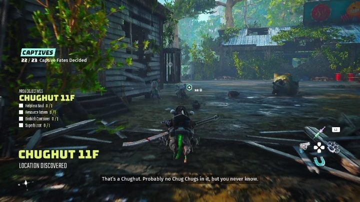 Ostatniego więźnia znajdziecie na pustym placu, zaraz obok zniszczonego budynku - Biomutant: Więźniowie - solucja, opis przejścia - Biomutant - poradnik do gry