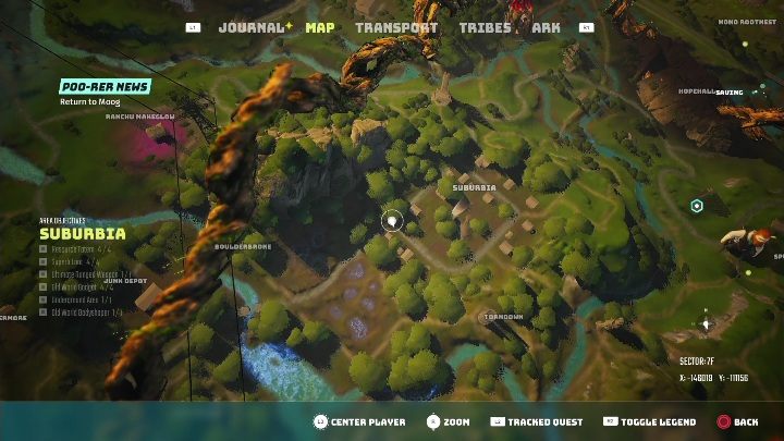 Lokalizacja: Przedmieścia (Suburia) - Biomutant: Skarbce z Dawnoświata - solucja, opis przejścia - Biomutant - poradnik do gry