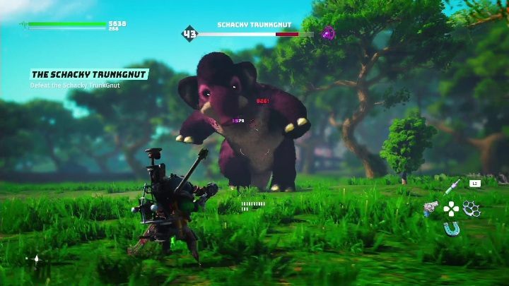 Jak zdobyć klucz: Pokonać Schacky Trunkgnut - Biomutant: Skarbce z Dawnoświata - solucja, opis przejścia - Biomutant - poradnik do gry