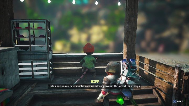 Jak zacząć: Porozmawiać z Niffem, w barze Hobidonk (Hobydonk) - Biomutant: Moog Potfurołap - solucja, opis przejścia - Biomutant - poradnik do gry
