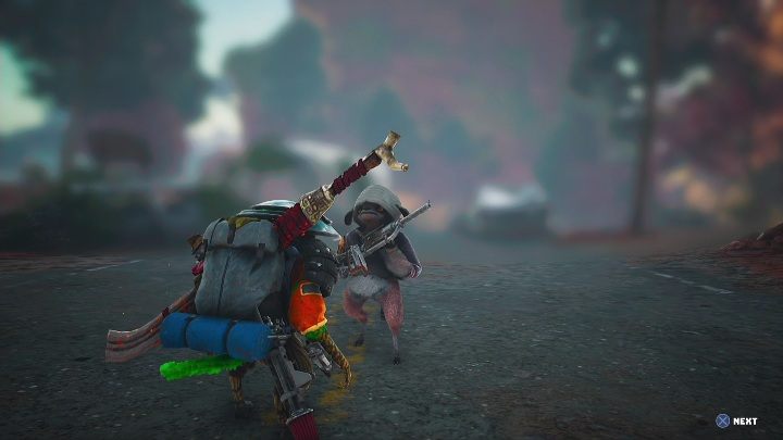 Jak zacząć: Porozmawiać z mężczyzną pracującym przy płocie, w Pozostałości 6I (Leftovers 6I) - Biomutant: Zegar słoneczny - solucja, opis przejścia - Biomutant - poradnik do gry