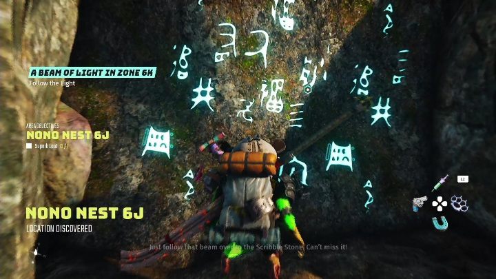 Dobrze ustawiony zegar wskaże wam jaskinie, do której musicie się udać - Biomutant: Zegar słoneczny - solucja, opis przejścia - Biomutant - poradnik do gry