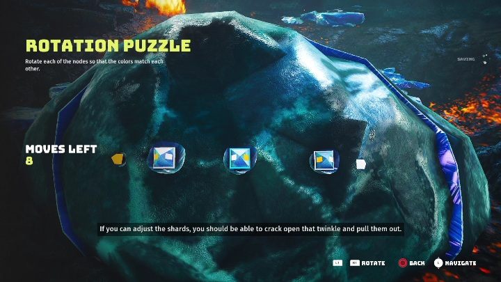 Po dotarciu do meteorytu musicie rozwiązać zagadkę, aby zdobyć jego fragment - Biomutant: Nova - solucja, opis przejścia - Biomutant - poradnik do gry