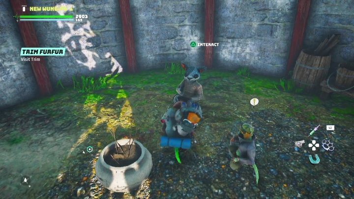 Jak zacząć: Porozmawiać z mężczyzną w zniszczonej wieży - Powalnica (Torndown) - Biomutant: Promienioświatło - solucja, opis przejścia - Biomutant - poradnik do gry