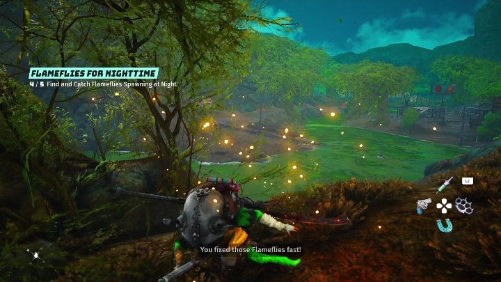 Waszym zadaniem jest złapanie 5 świetlików - Biomutant: Ogniki na noc - solucja, opis przejścia - Biomutant - poradnik do gry