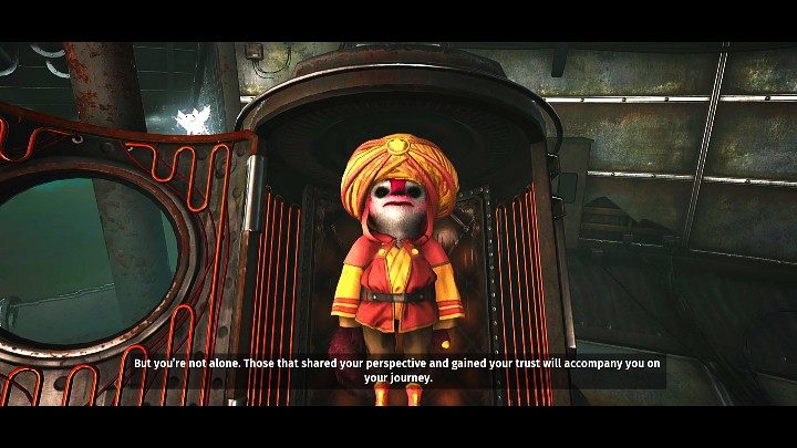 Główny bohater udaje się za swoim sumieniem (jasną aurą) w głąb drzewa życia i wchodzi na Arkę wraz z wybranymi towarzyszami (maksymalnie 4, nie licząc Przedawnionego i Sifu sojuszniczego plemienia) - Biomutant: Dobre zakończenie - Biomutant - poradnik do gry