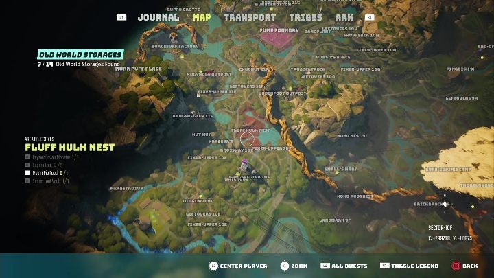 Lokalizacja: Leże Puchomolocha (Fluff Hulk Nest) - Biomutant: Magazyn z Dawnoświata - solucja, opis przejścia - Biomutant - poradnik do gry