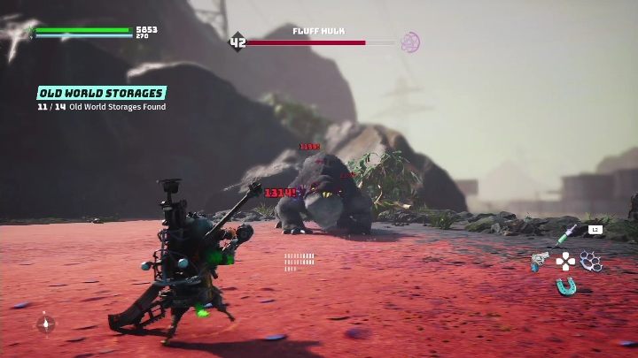 Jak zdobyć klucz: Pokonać Puchomolocha (Fluff Hulk) - Biomutant: Magazyn z Dawnoświata - solucja, opis przejścia - Biomutant - poradnik do gry