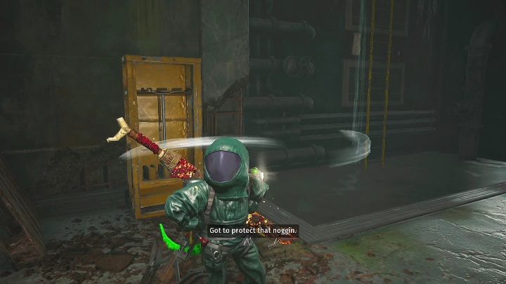 Na końcu bunkra znajduje się strój, nie powinno być tam więcej przeciwników - Biomutant: Skafander tlenowy - solucja, opis przejścia - Biomutant - poradnik do gry