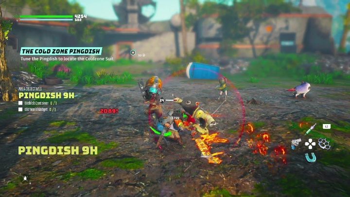 Satelitę do sprawdzenia sygnału znajdziecie w Pingdish 9H - Biomutant: Skafander przeciwmrozowy - solucja, opis przejścia - Biomutant - poradnik do gry