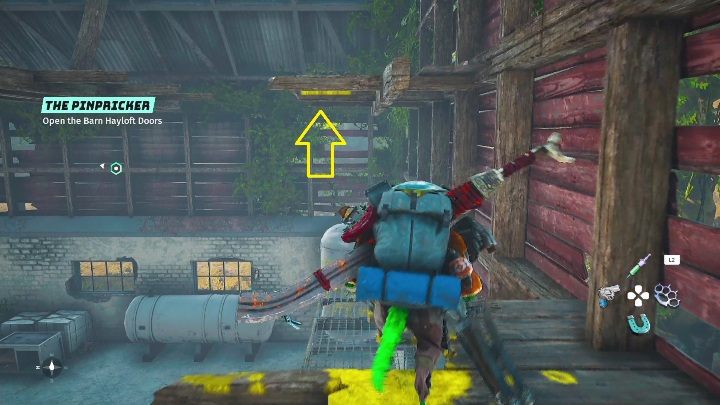 Kolejnym ruchem będzie wskoczenie na deski, są one zaznaczone żółtymi plamami - Biomutant: Maya - solucja, opis przejścia - Biomutant - poradnik do gry