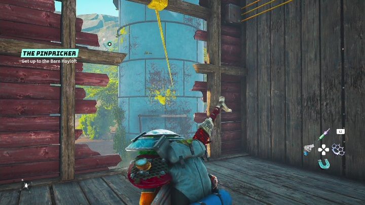 Z desek dostańcie się na linę - Biomutant: Maya - solucja, opis przejścia - Biomutant - poradnik do gry