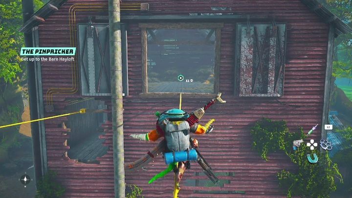 Z drugiego silosu już prosta droga - na żółtą linę i do pomieszczenia - Biomutant: Maya - solucja, opis przejścia - Biomutant - poradnik do gry