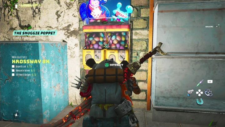 W piwnicy znajdziecie automat, z którego wyjmiecie przedmiot do questa - Biomutant: Maya - solucja, opis przejścia - Biomutant - poradnik do gry