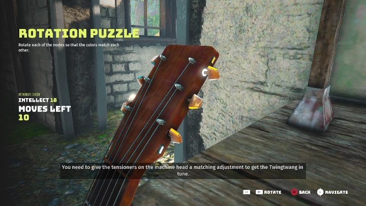 W budynku znajduje się gitara, do której musicie podejść - Biomutant: Znajdź Strunobrzdęki - solucja, opis przejścia - Biomutant - poradnik do gry