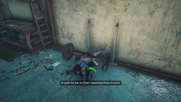 Tę maszynę do ćwiczeń znajdziecie w zniszczonym budynku, w jego prawym rogu, zaraz obok zlewu i drewnianego stołu - Biomutant: Mięśniościskacz - solucja, opis przejścia - Biomutant - poradnik do gry