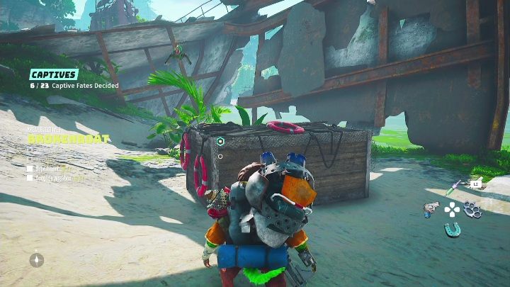 Lokalizacja: Na plazy, w Zniszczołodzi (Brokenboat) - Biomutant: Ślizgosiupnia - solucja, opis przejścia - Biomutant - poradnik do gry