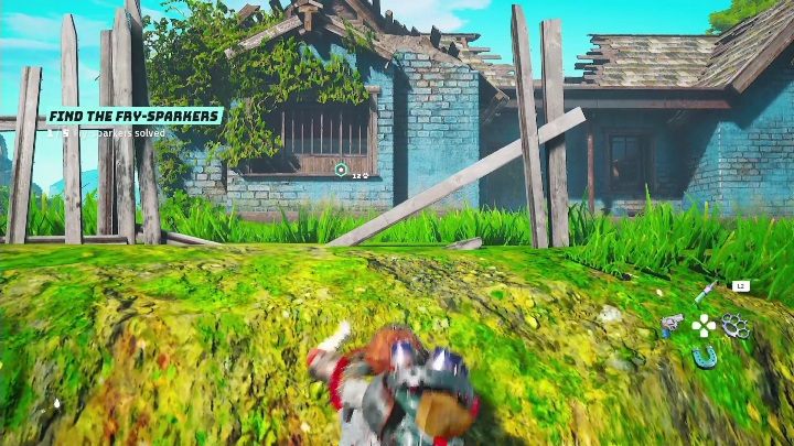 Lokalizacja: W niebieskim budynku, w Pokrzyżowanie 4E (Krossway 4E) - Biomutant: Znajdź Smażyskry - solucja, opis przejścia - Biomutant - poradnik do gry