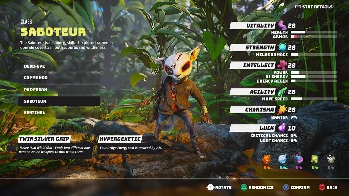 Sabotażysta to jedna z najzwinniejszych klas postaci dostępnych w grze Biomutant - Biomutant: Najlepsza klasa postaci - która to? - Biomutant - poradnik do gry