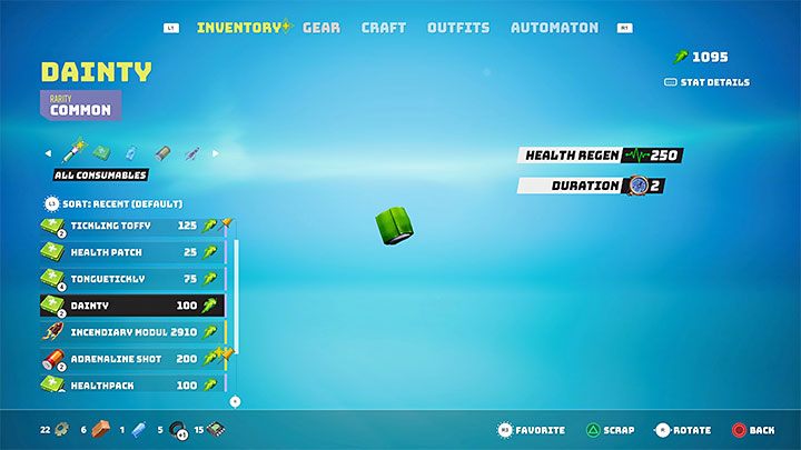 Dodatkowa uwaga - Jeśli chcecie dodać jakiś przedmiot do rozwijanego okna menu, to możecie odnaleźć go w głównym inwentarzu (Inventory), podświetlić i wcisnąć przycisk dodania do ulubionych (Favorite) - w wersjach na konsole trzeba wcisnąć prawą gałkę analogową (R3) - Biomutant: Problem z wybieraniem z rozwijanych menu - Biomutant - poradnik do gry