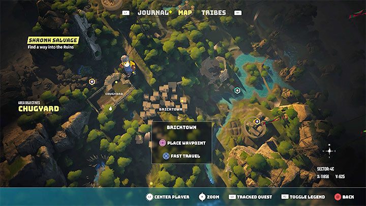 Zbliżenie się do drogowskazu doprowadza do aktywowania go - Biomutant: Szybka podróż - jak korzystać? - Biomutant - poradnik do gry