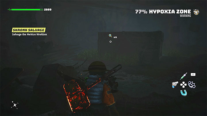 Dotrzecie do nowej lokacji Pozostałości (Leftovers), w której musicie zlokalizować pierwszą skrzynkę Wraki Mektonów (Mekton Wrekbox) - Biomutant: Mech Mekton - jak odblokować? - Biomutant - poradnik do gry