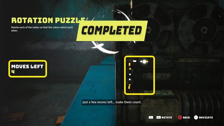 Aby uruchomić wyświetlacz, będziecie musieli rozwiązać proste puzzle rotacyjne - Biomutant: Bunkier 101 - solucja, opis przejścia - Biomutant - poradnik do gry