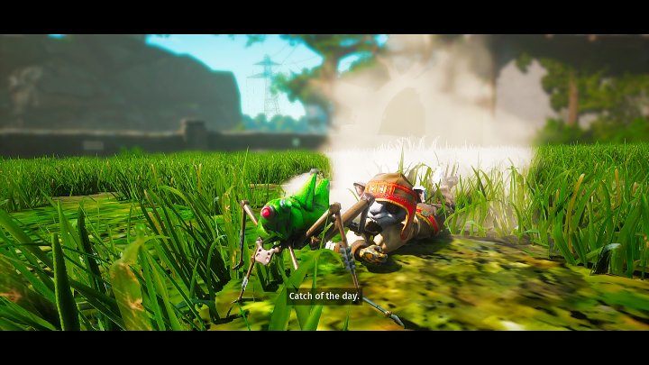 Po treningu z Mumą będziecie musieli złapać Automatona - małego automatycznego pasikonika - Biomutant: Sojusz/An Alliance - solucja, opis przejścia - Biomutant - poradnik do gry