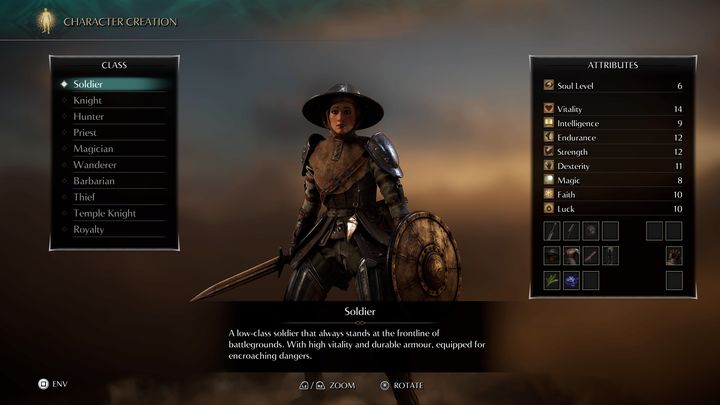 Żołnierz jest klasą postaci, która dobrze radzi sobie w walce na krótki dystans - Demons Souls Remake: Klasy postaci - lista - Demons Souls Remake - poradnik do gry