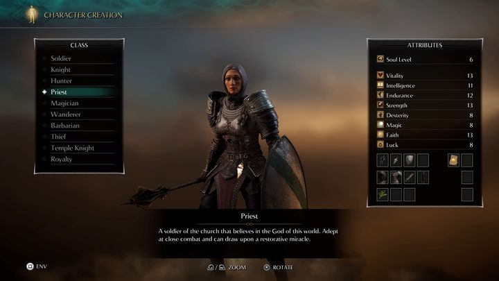 Kapłan to postać dla osób, które chcą mocno zainwestować w cuda - Demons Souls Remake: Klasy postaci - lista - Demons Souls Remake - poradnik do gry