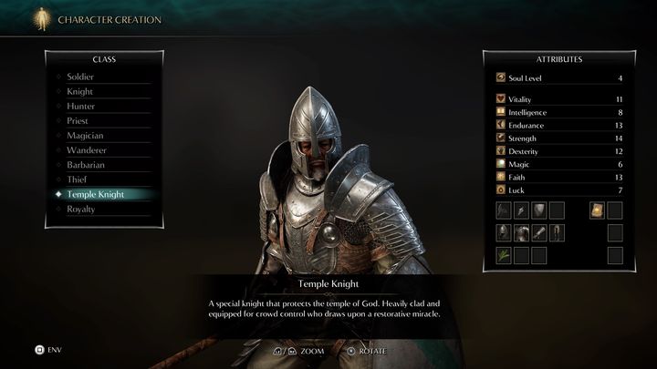 Rycerz świątynny to połączenie kapłana i rycerza - Demons Souls Remake: Klasy postaci - lista - Demons Souls Remake - poradnik do gry