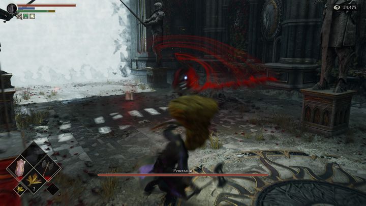 Penetrator, jeśli jesteście nieco dalej od niego, zwykle atakuje wypadem do przodu - Demons Souls Remake: Penetrator - boss, jak pokonać? - Demons Souls Remake - poradnik do gry