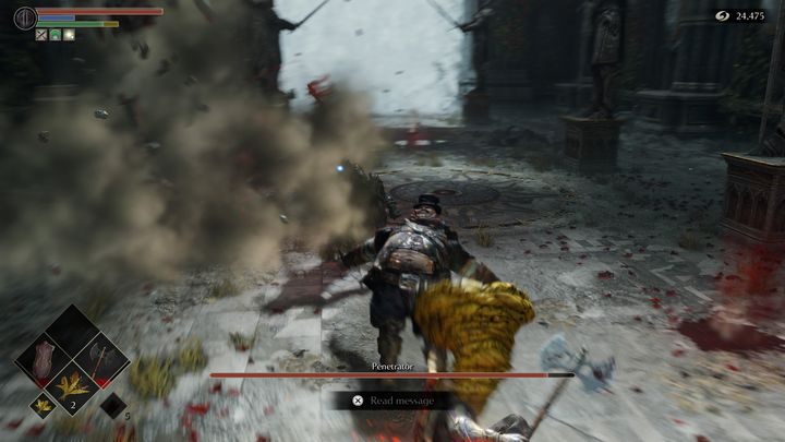 Najważniejsza porada, to ta, aby nie stać za filarami, gdyż nie bronią one Was w jakikolwiek sposób - Demons Souls Remake: Penetrator - boss, jak pokonać? - Demons Souls Remake - poradnik do gry