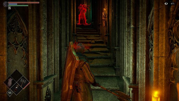 Idąc schodami w górę, miejcie na uwadze, że droga będzie blokowana przez kolejnych magów - Demons Souls Remake: Wieża z Kości Słoniowej (3-3) - solucja, opis przejścia - Demons Souls Remake - poradnik do gry