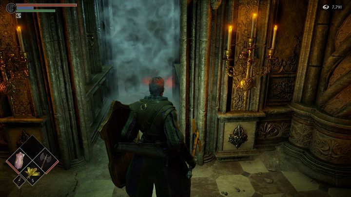Na samej górze znajdować się będzie mgła, która prowadzi do areny z bossem - Demons Souls Remake: Wieża z Kości Słoniowej (3-3) - solucja, opis przejścia - Demons Souls Remake - poradnik do gry
