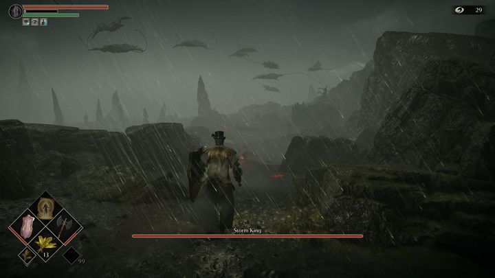 Walka z bossem jest bardzo schematyczna, gdyż w głównej mierze polega na znalezieniu broni, która znajduje się na arenie bossa, a następnie skorzystanie z niej - Demons Souls Remake: Ołtarz Burz (4-3) - solucja, opis przejścia - Demons Souls Remake - poradnik do gry