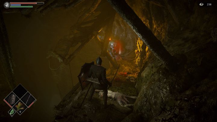 Po lewej stronie od mostu znajduje się ścieżka w dół - Demons Souls Remake: Czeluść deprawacji (5-1) - solucja, opis przejścia - Demons Souls Remake - poradnik do gry