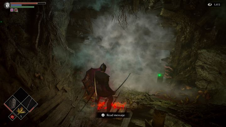 Po pokonaniu wrogów, udajcie się na drugi koniec mostu, następnie zejdźcie na sam dół - Demons Souls Remake: Czeluść deprawacji (5-1) - solucja, opis przejścia - Demons Souls Remake - poradnik do gry