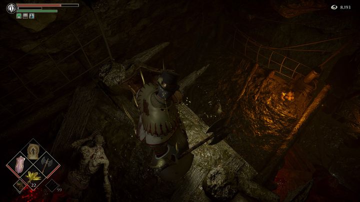 Gdy finalnie dojdziecie do samego końca, zeskoczcie na niższe poziomy - Demons Souls Remake: Bagno smutku (5-2) - solucja, opis przejścia - Demons Souls Remake - poradnik do gry