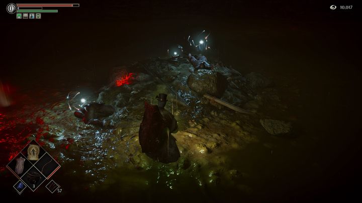 Potem udajcie się w miejsce, gdzie stacjonowały stwory, aby podnieść 3x Efemeryczne oczy - Demons Souls Remake: Bagno smutku (5-2) - solucja, opis przejścia - Demons Souls Remake - poradnik do gry