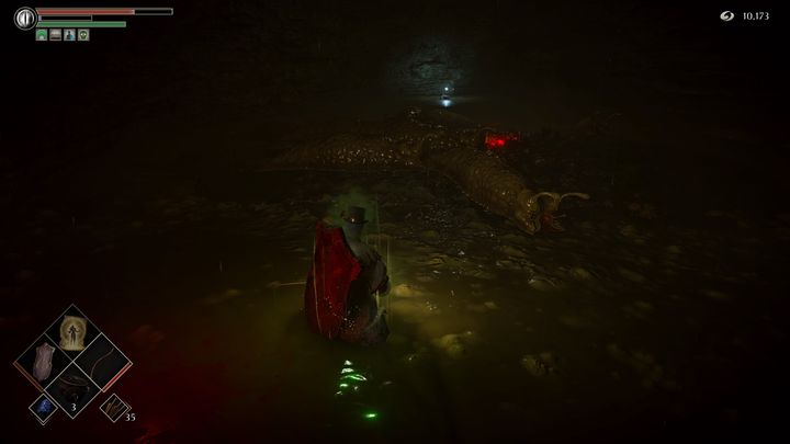 Po pokonaniu owadów kawałek dalej napotkacie kolejnych wrogów - są to ślimaki - Demons Souls Remake: Bagno smutku (5-2) - solucja, opis przejścia - Demons Souls Remake - poradnik do gry