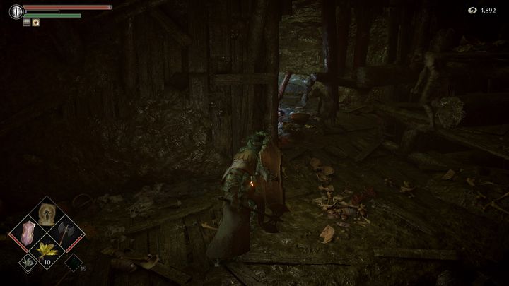 Idąc w stronę mgły uważajcie na pomieszczenia, która znajdują się obok niej, gdyż pojawią się tam przeciwnicy - Demons Souls Remake: Bagno smutku (5-2) - solucja, opis przejścia - Demons Souls Remake - poradnik do gry